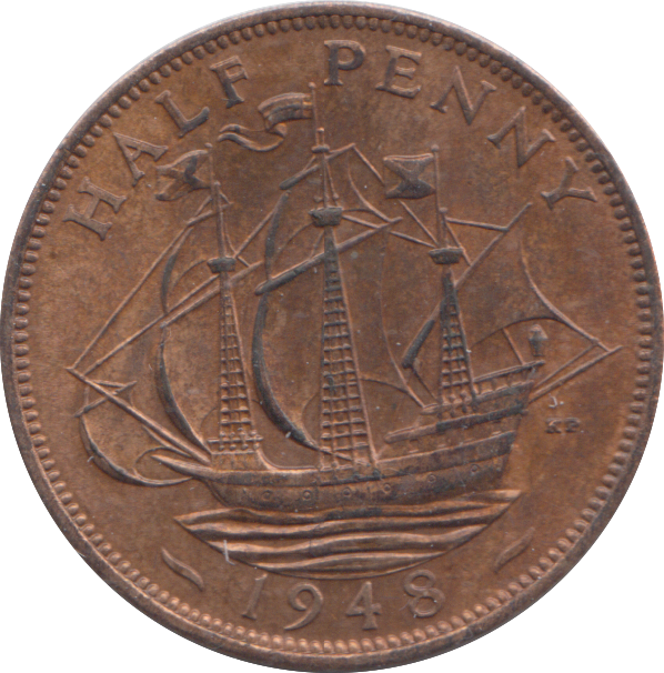 1948 HALF PENNY ( UNC )