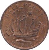 1948 HALF PENNY ( UNC )
