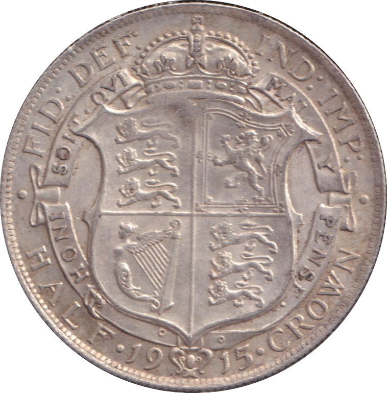 1915 HALFCROWN ( EF )