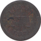 1817 LEEDS FARTHING TOKEN