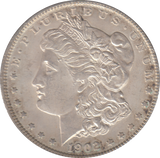 1902 SILVER ONE DOLLAR USA
