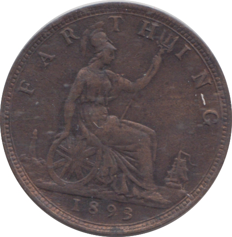1893 FARTHING ( VF )