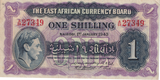 1943 ONE SHILLING EAST AFRICA BANKNOTE REF-1864