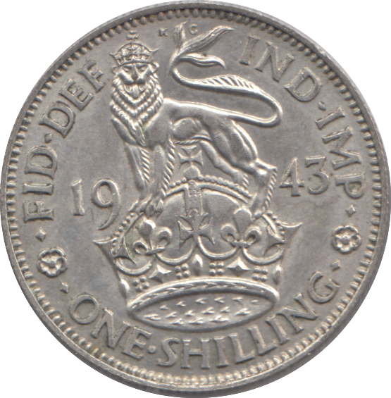 1943 SHILLING ( UNC )