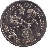 1997 ELIZABETH AND PHILIP TWO POUNDS ALDERNEY