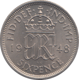 1948 SIXPENCE ( UNC )