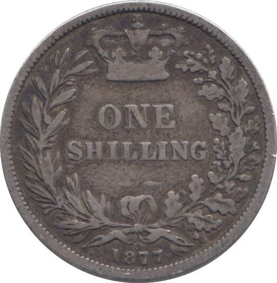 1877 SHILLING ( FINE )