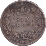 1890 SIXPENCE ( FINE )