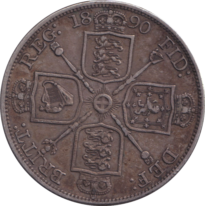 1890 DOUBLE FLORIN ( VF )