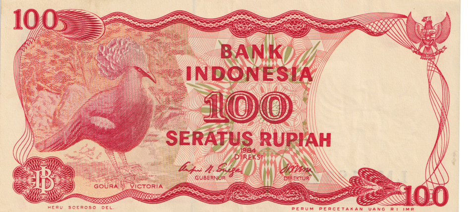 1984 INDONESIA 100 RUPIAH BANKNOTE REF-1702