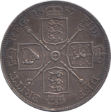 1887 DOUBLE FLORIN ( EF )