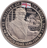 2009 FRANCIS DRAKE FIVE POUND BAILIWICK OF JERSEY