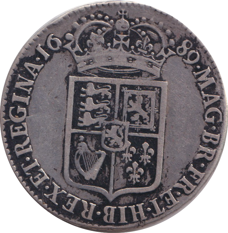 1689 HALFCROWN ( GF )