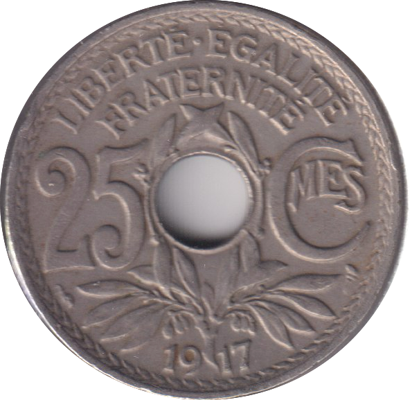 1917 25 CENTIME FRANCE