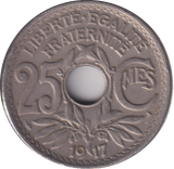 1917 25 CENTIME FRANCE