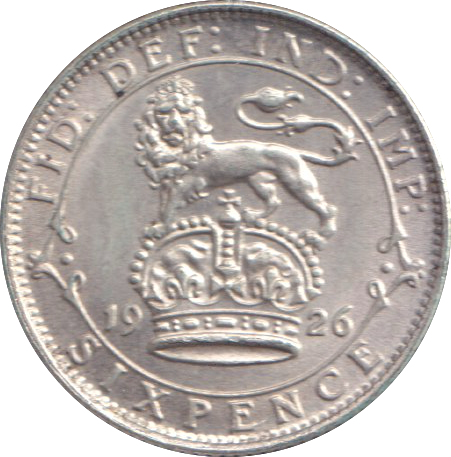 1926 SIXPENCE ( UNC )