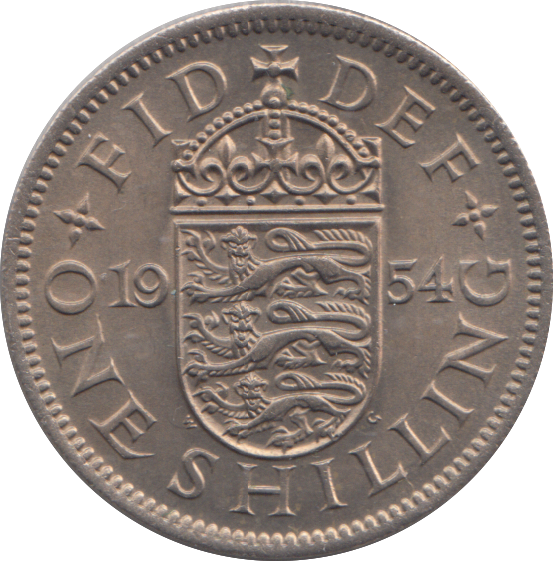 1954 SHILLING ( AUNC )