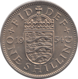 1954 SHILLING ( AUNC )