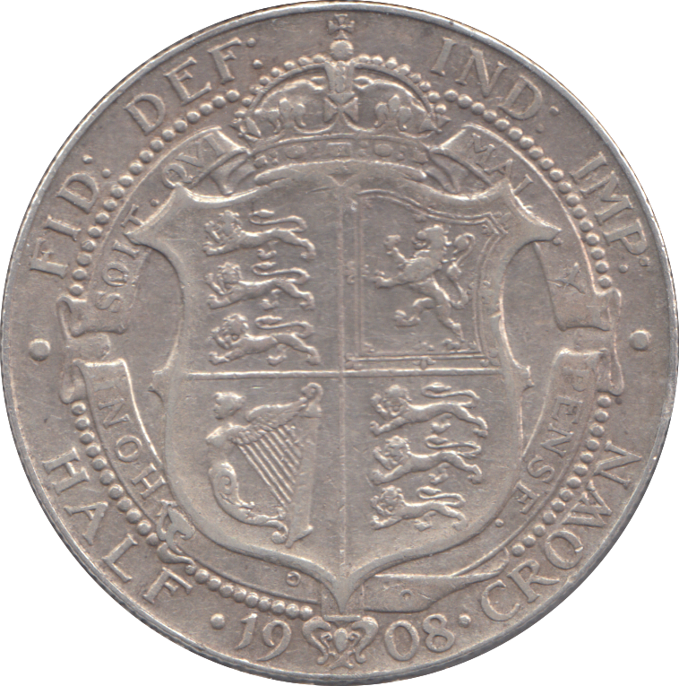 1908 HALFCROWN ( GF )