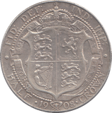 1908 HALFCROWN ( GF )