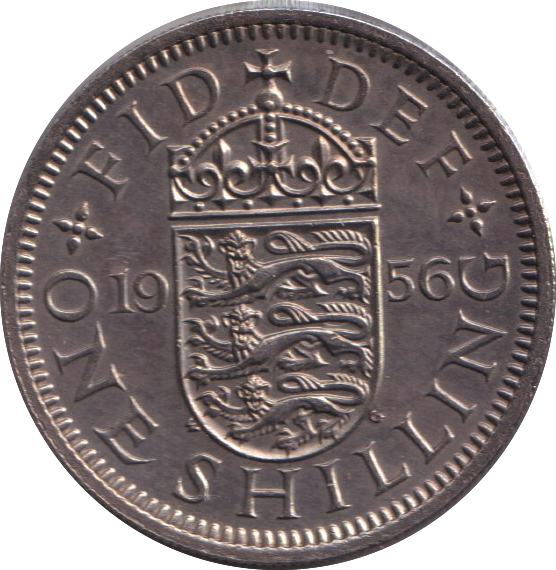 1956 ENGLISH SHILLING ( UNC )