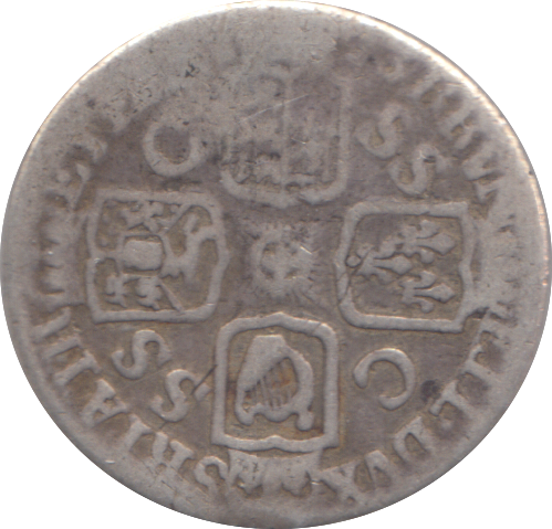 1723 SIXPENCE ( FINE )
