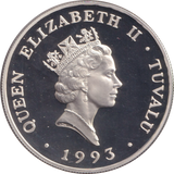 1993 SILVER PROOF TWENTY DOLLAR TUVALU