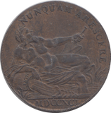 1790 GLASGOW SEA GOD HALFPENNY TOKEN