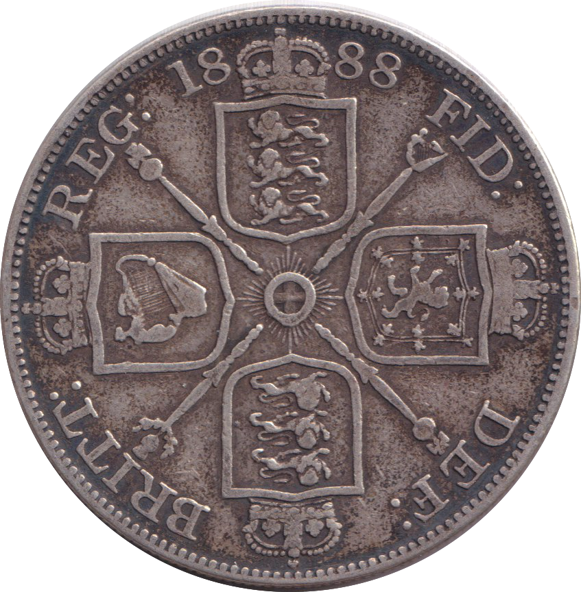 1888 DOUBLE FLORIN ( VF )