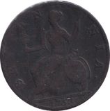 1753 HALFPENNY ( FINE )