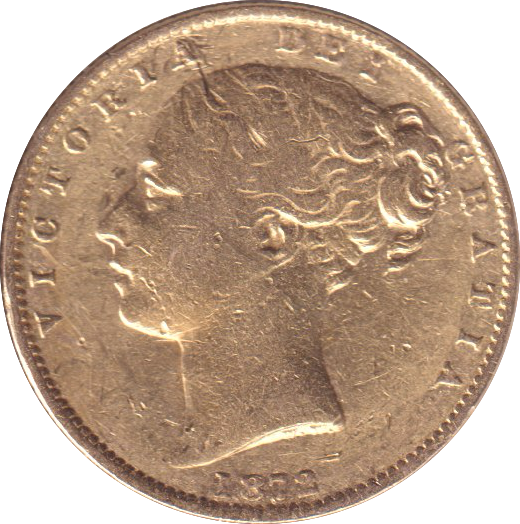 1872 GOLD SOVEREIGN ( VF )