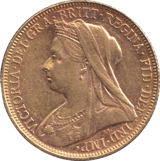 1900 GOLD SOVEREIGN ( EF )