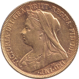 1900 GOLD SOVEREIGN ( EF )