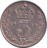 1919 THREEPENCE ( GVF )