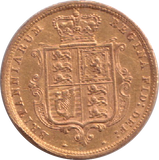 1883 GOLD HALF SOVEREIGN ( GVF )