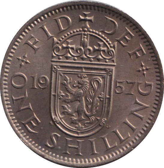 1957 SCOTTISH SHILLING ( UNC )