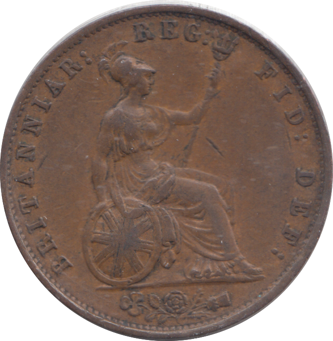 1853 HALFPENNY ( GVF )