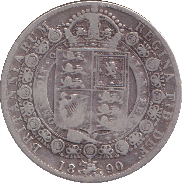 1890 HALFCROWN ( GF )