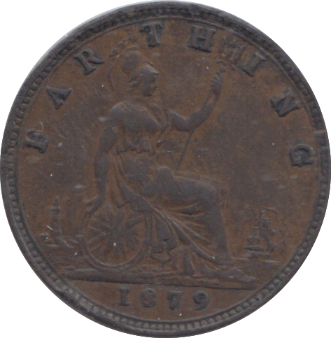1879 FARTHING ( VF )