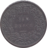1844 SIXPENCE ( FINE )