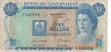 1970 BERMUDA DOLLAR BANKNOTE REF-1673