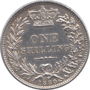 1880 SHILLING ( AUNC )