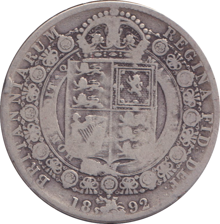 1892 HALFCROWN ( NF )