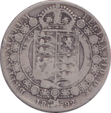 1892 HALFCROWN ( NF )