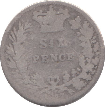 1877 SIXPENCE ( NF )