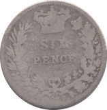 1877 SIXPENCE ( NF )