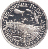 1994 SILVER PROOF TWO POUNDS D-DAY ALDERNEY