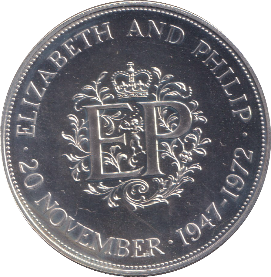 1972 SILVER PROOF COMMEMORATIVE COIN ELIZABETH II AND PHILLIP