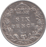 1907 SIXPENCE ( GVF )