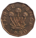 1950 PROOF THREEPENCE